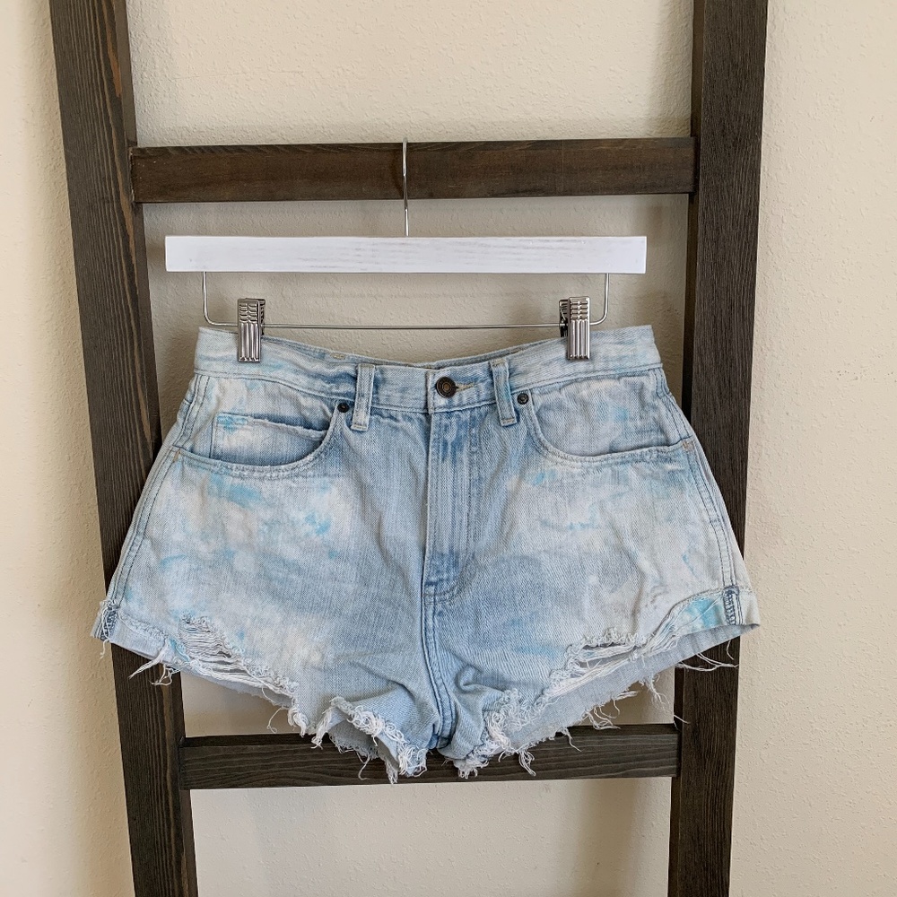 Abercrombie and Fitch tie dye denim shorts